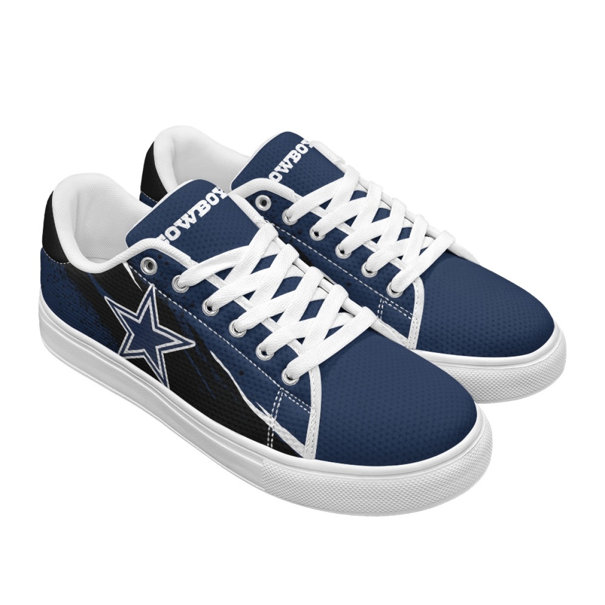 Men's Dallas Cowboys Low Top Casual Sneakers/Shoes 001